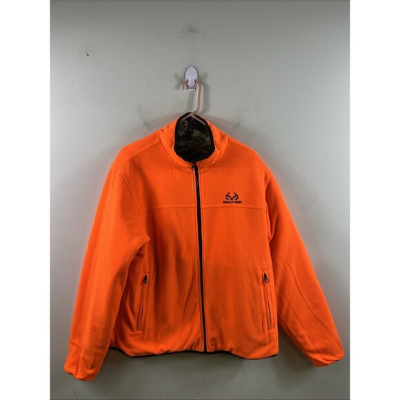 Realtree Edge Camo Men’s Reversible  Fleece Jacket Medium NWOT Hunting Coat - Picture 8 of 11